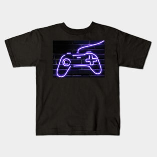 Neon Gaming Controller for Gamer Kids T-Shirt